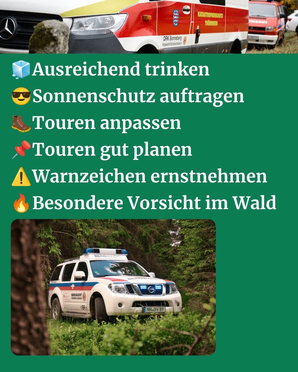 Hinweis Hitze in den Bergen und Wäldern - Bild 2